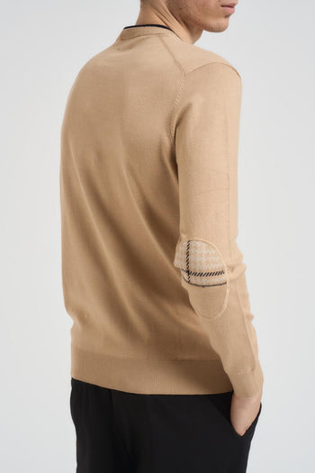 Maglia uomo girocollo cammello - 3