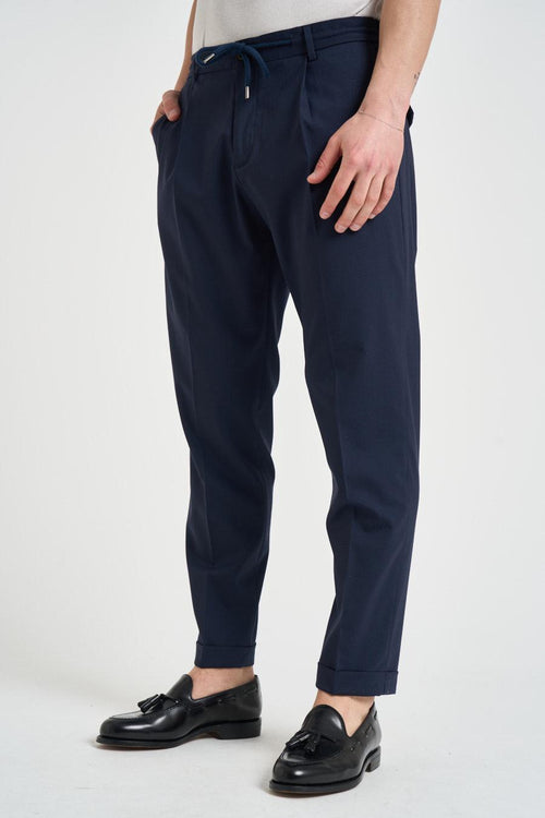Pantalone uomo chino blu - 2