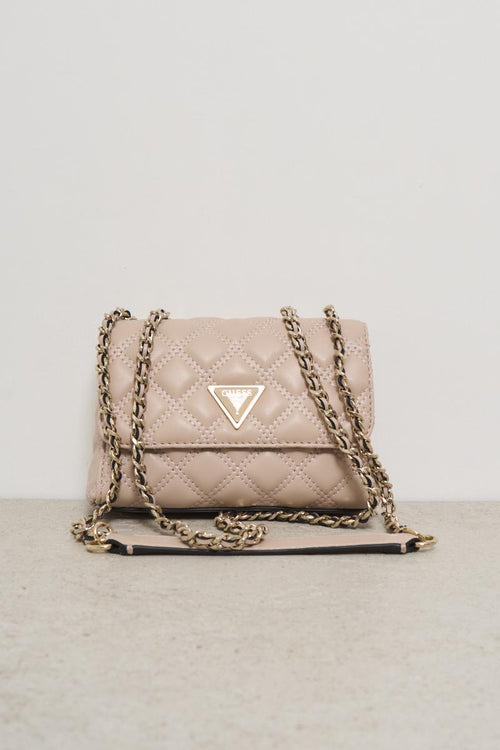 Women's bag with a dusty pink shoulder strap - 1