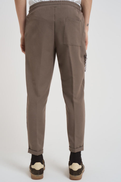 Pantalone uomo con elastico fango - 2