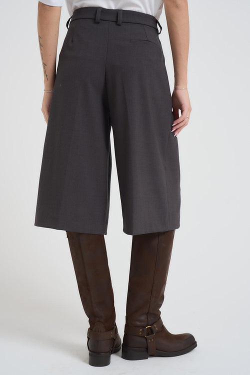 Bermuda donna morbidi antracite - 2