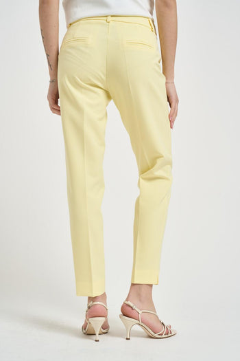 Pantalone donna a sigaretta giallo - 3