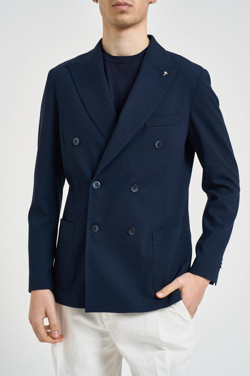 Giacca uomo doppiopetto blu notte
