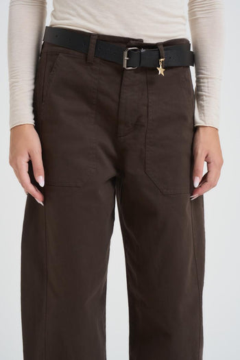 Jeans donna regular marrone - 7