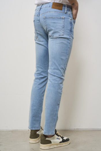 Jeans uomo skinny in denim chiaro - 5