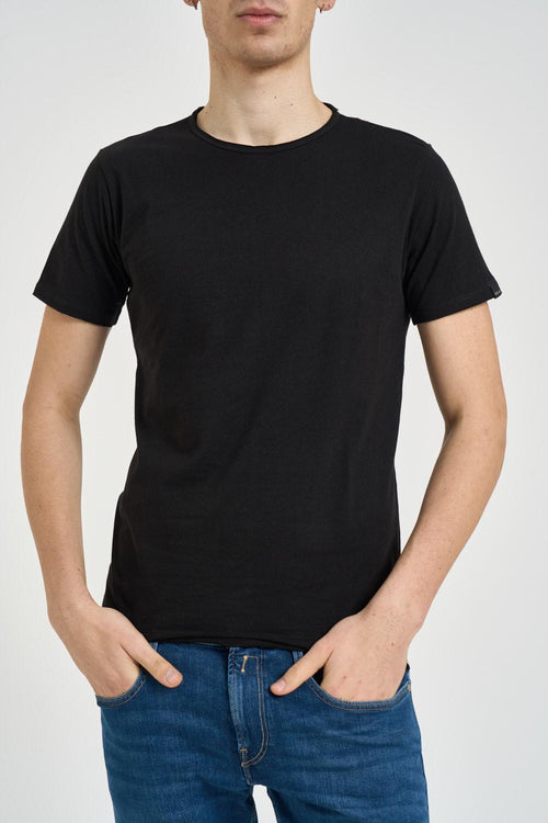 T-shirt uomo girocollo nero