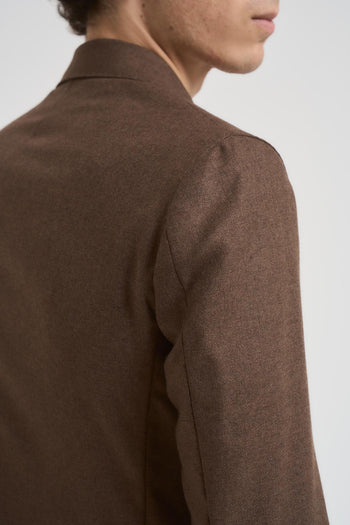 Giacca uomo monopetto marrone - 4