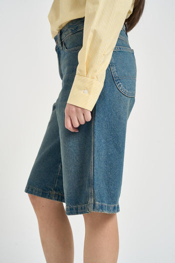 Bermuda donna in denim - 3