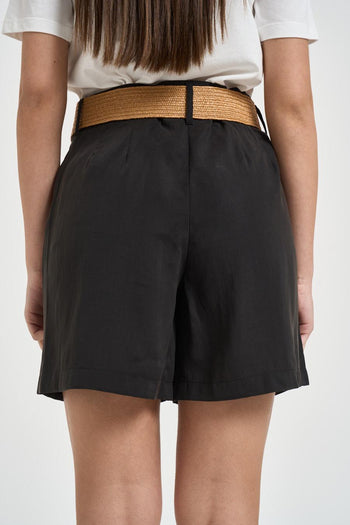 Shorts donna fluido nero - 3