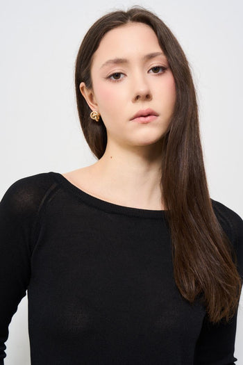 Maglia donna nera - 3