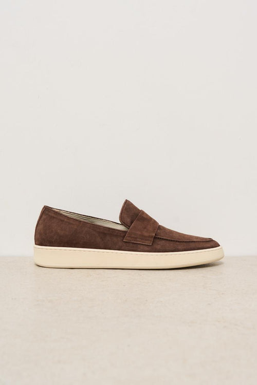 Mocassino uomo 1940 in suede marrone