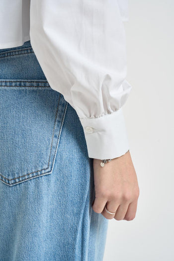 Camicia donna cropped bianca - 6