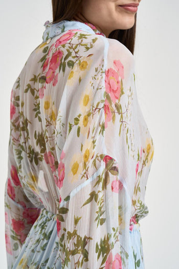 Abito donna corto floreale - 5