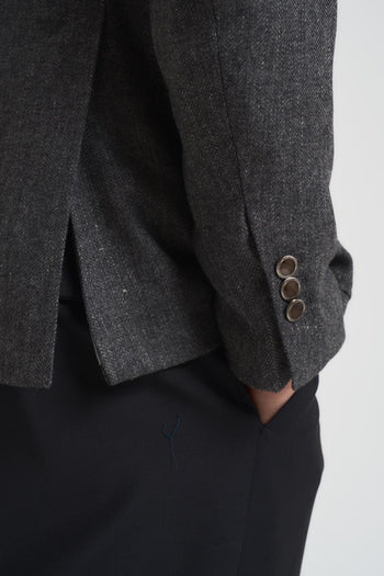 Giacca uomo doppiopetto grigio scuro - 6