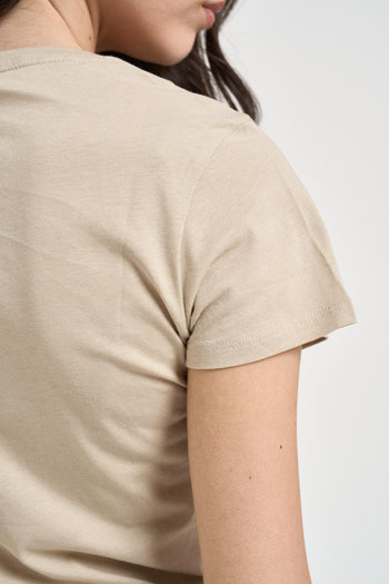 T-shirt donna beige - 4