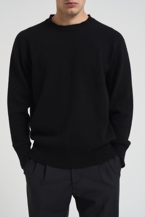 Maglia uomo girocollo nera