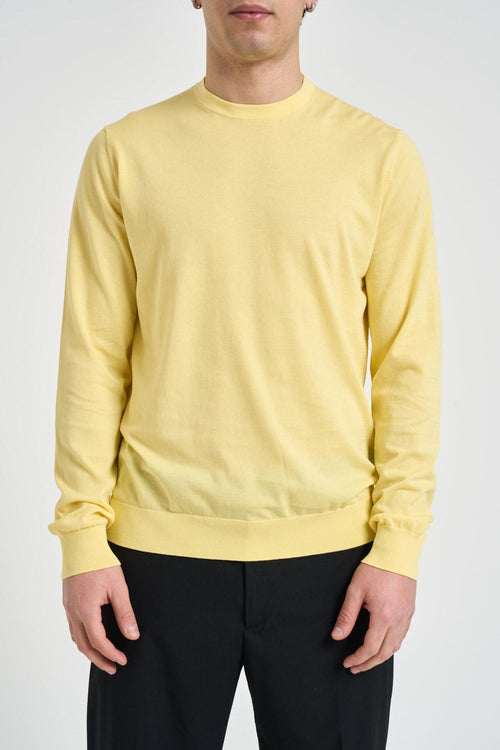 Maglia uomo girocollo gialla