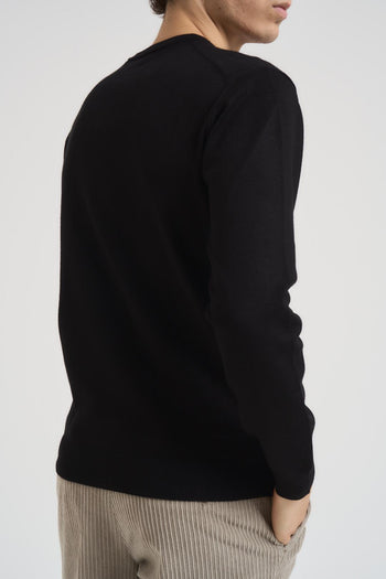 Maglia uomo basic girocollo nero - 5