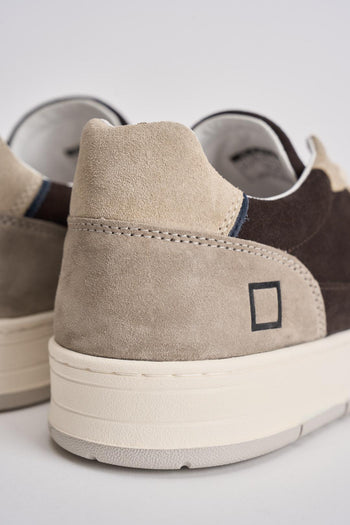 Sneakers uomo Court marrone e grigio - 7