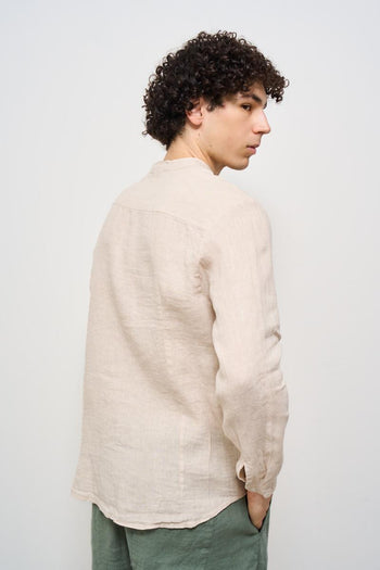 Camicia uomo beige - 5