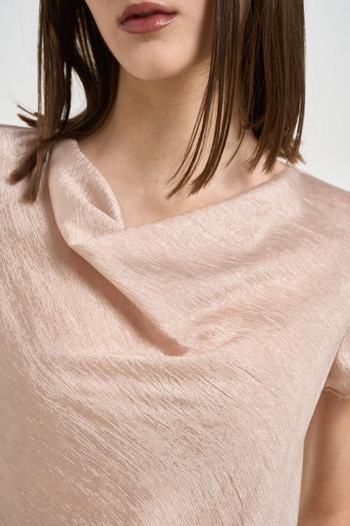 Blusa donna rosa cipria - 2