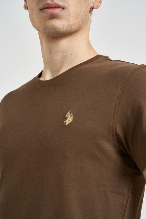 T-shirt uomo girocollo marrone - 2