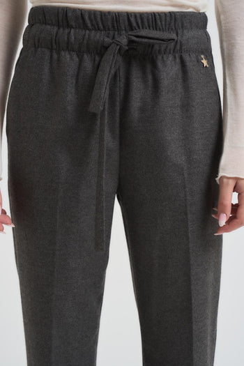 Pantalone donna regular grigio - 5