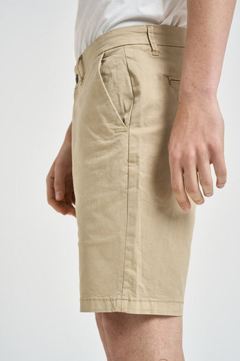 Bermuda uomo in cotone beige - 3