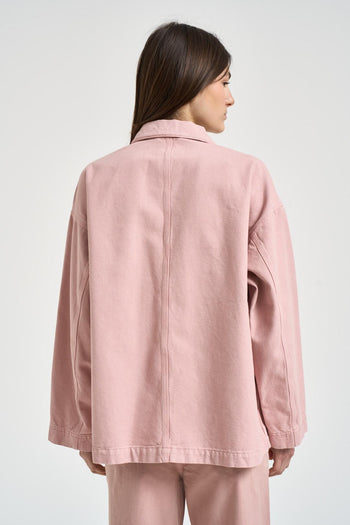 Giacca donna in denim rosa - 4