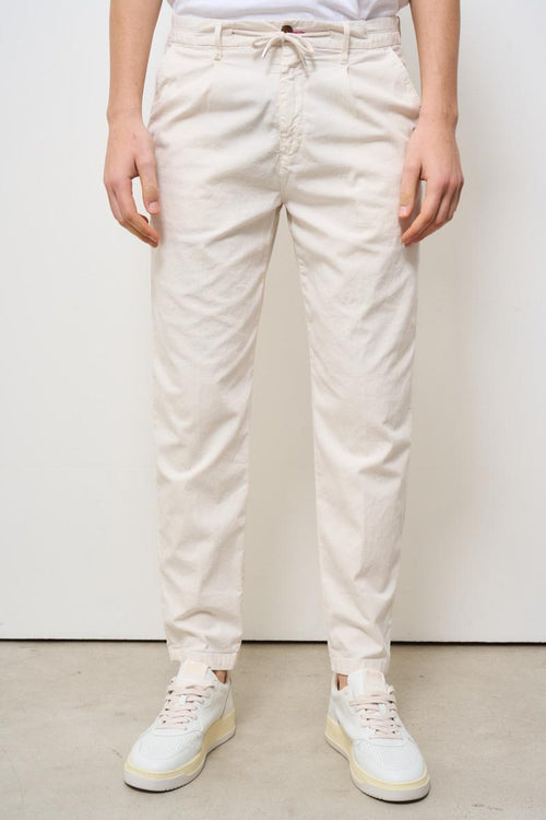 Pantalone uomo regular panna