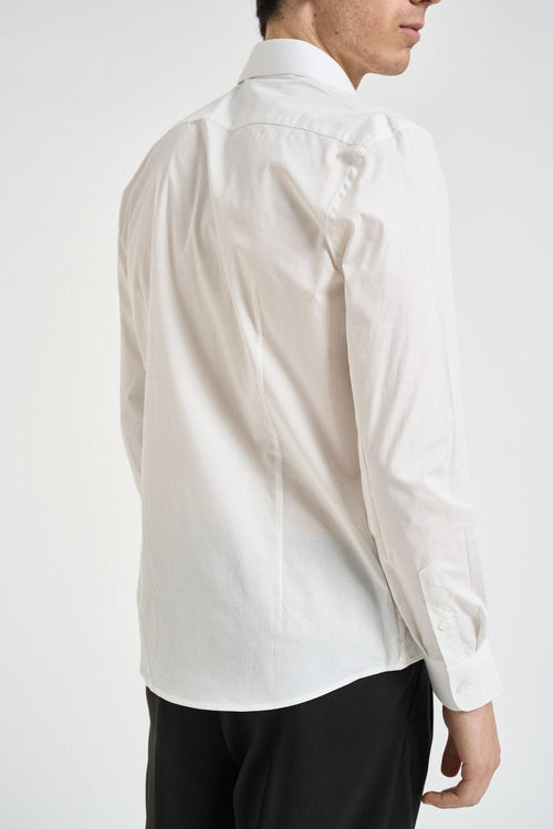 Camicia uomo in popeline bianca - 2