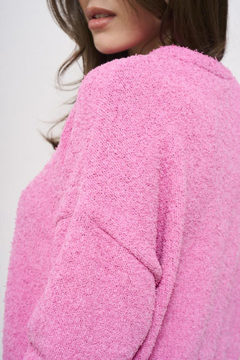 Maglia donna rosa cropped - 5