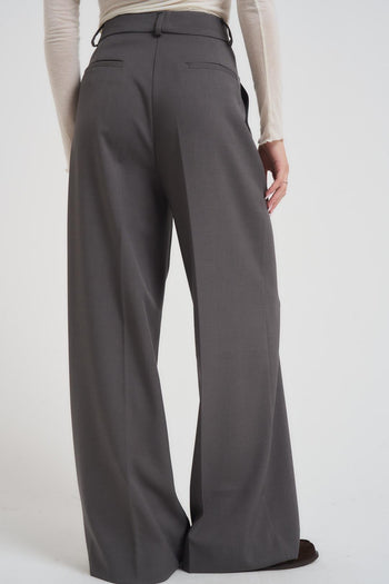 Pantalone donna a palazzo grigio - 4