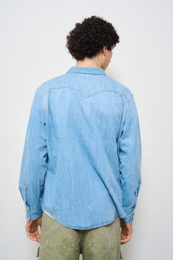 Camicia uomo modello Barstow denim chiaro - 5