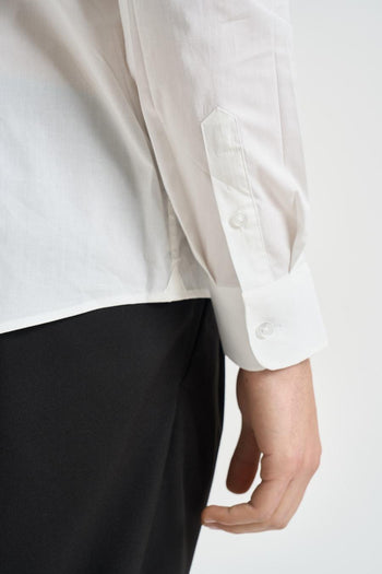 Camicia uomo in popeline bianca - 6