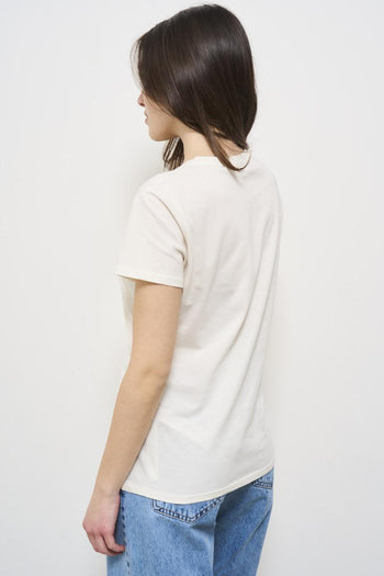 White women's t-shirt with logo - 4