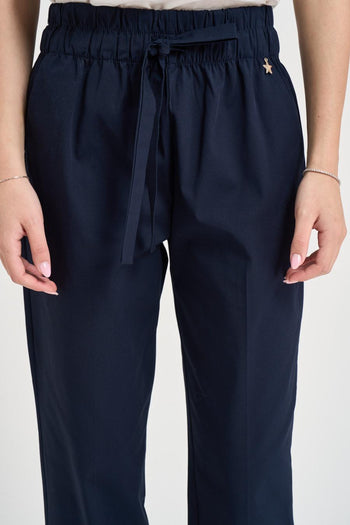 Pantalone donna cropped blu - 5