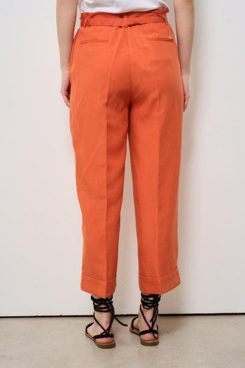 Pantalone donna regular arancione - 4