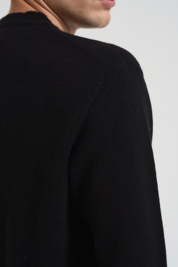 Maglia uomo girocollo nera - 4