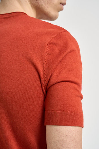 T-shirt uomo in maglia corallo - 5