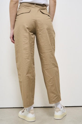 Beige women's trousers - 3