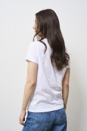 T-shirt donna bianca scritta Portofino - 5
