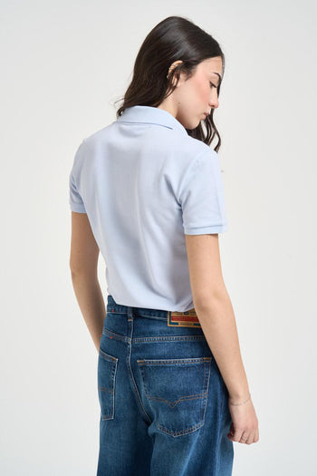 Polo donna celeste - 3