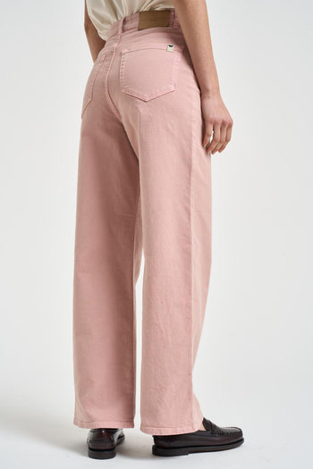 Jeans donna rosa wide-leg - 5