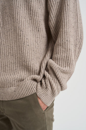 Maglia uomo girocollo beige - 4