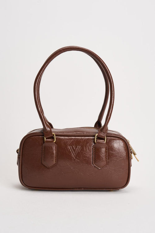 Borsa donna a spalla marrone