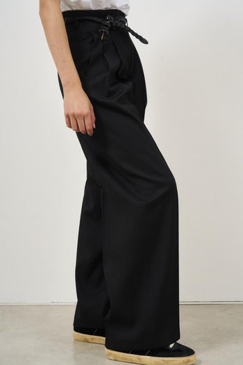 Pantalone donna in gabardine di lana - 4
