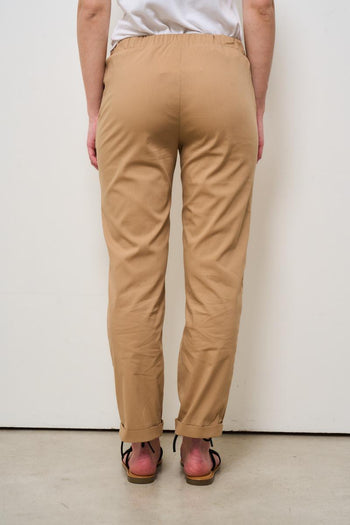Pantalone donna regular cammello - 5