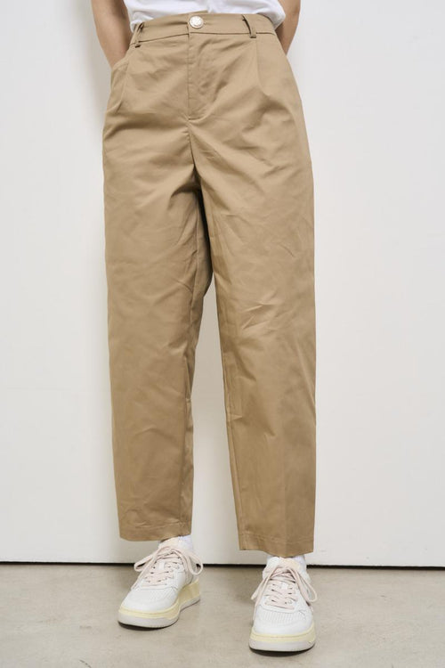 Beige women's trousers