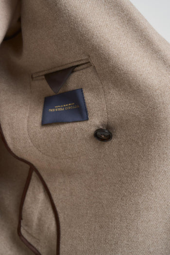 Cappotto uomo doppiopetto tortora - 7